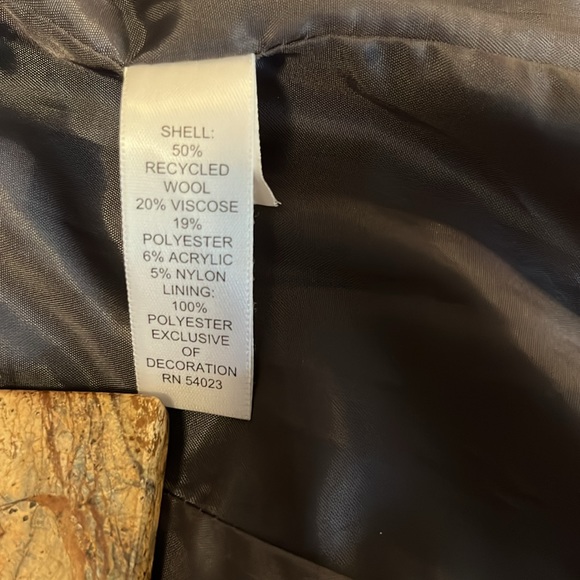 Hive & Honey Gray Wool Blend Velvet Trim Vintage Blazer Sz S - Picture 11 of 15